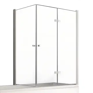 Шторка для ванны NEW TRENDY NEW SOLEO 100x70x140 P-0029/P-0024 R (хром)
