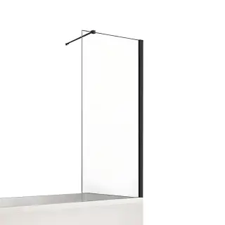 Шторка для ванны NEW TRENDY NEW SOLEO BLACK 80x140 P-0080-WP (черный)