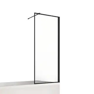 Шторка для ванны NEW TRENDY NEW SOLEO BLACK 80x140 P-0095-WP (черный)