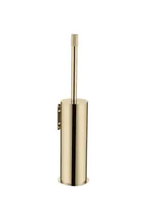 Boheme Uno Ершик для унитаза подвесной с латунной колбой, цвет: gold 10984-G