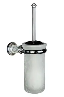 Boheme Murano Cristal Ершик для унитаза подвесной со стеклянной колбой, цвет: chrome 10913-CRST-CH