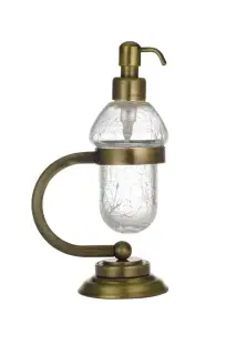 Boheme Murano Дозатор для жидкого мыла, настольный, стеклянная колба, цвет: bronze 10909-BR