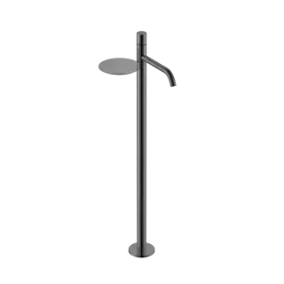 Boheme Stick Diamond Смеситель для раковины напольный, полка, излив 25,8 см, цвет: shine gun metall 120-SGM