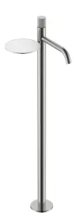 Boheme Stick Linea Смеситель для раковины напольный, полка, излив 25,8 см, цвет: nickel brush 120-NB.3