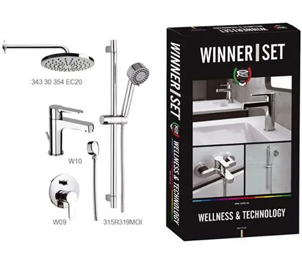 Набор смесителей для ванной комнаты Remer Winner W0910315RMOI