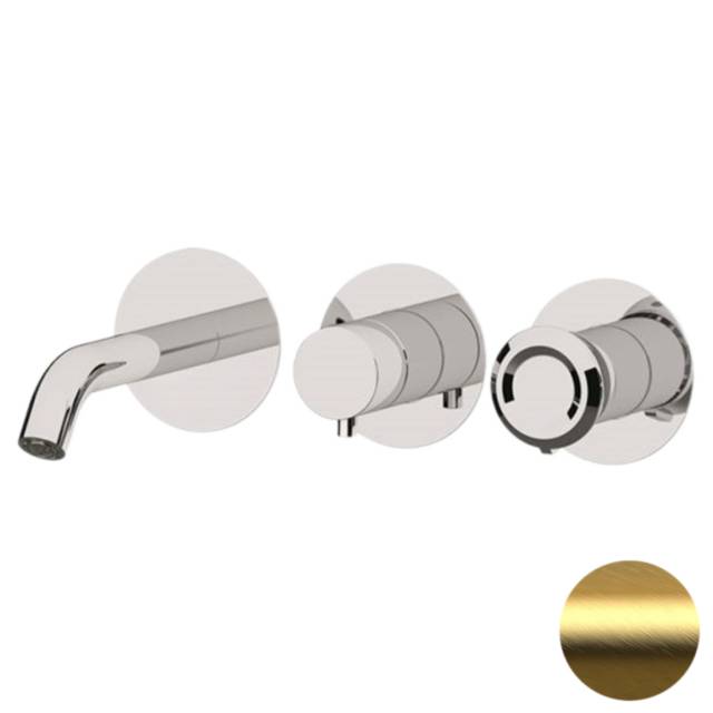 Смеситель для ванны Remer Element ET54D3PBG, золото брашированное