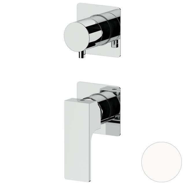 Смеситель для душа Remer Absolute AU92PWBBO, белый матовый
