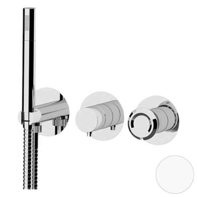 Смеситель для душа Remer Element ET97D2PBO, белый матовый