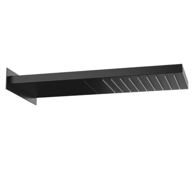 Верхний душ настенный 50x20 см Remer 350SSCANOX, черный матовый