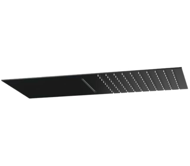 Верхний душ настенный 50x25 см Remer 350UFCANOX, черный матовый