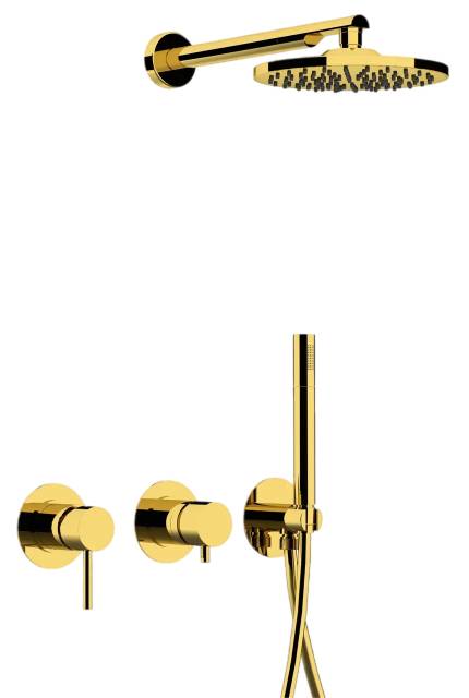 Душевая система Remer X Style X96S02ODO, золото глянцевое