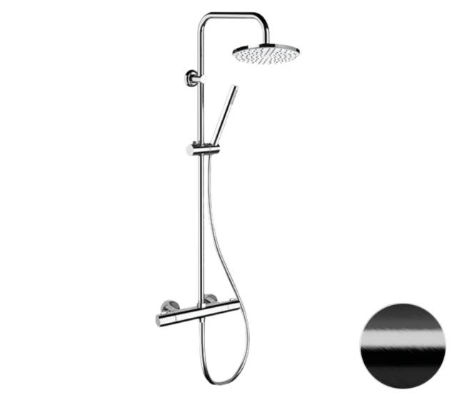 Душевая система термостатическая Remer Elegance EQ32X7MMM30CFP, черный брашированный хром