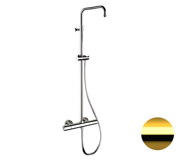 Душевая система термостатическая Remer Elegance EQ32ASSDDO, золото глянцевое