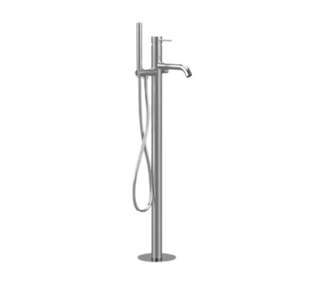 Смеситель для ванны Remer X Style INOX SSX08, нержавеющая сталь