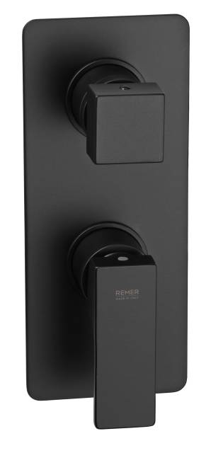 Смеситель для душа Remer Absolute AU92KBNO, чёрный матовый