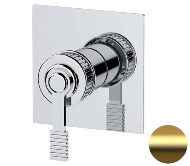 Смеситель для душа Remer Atelier AL30QBG, золото брашированное