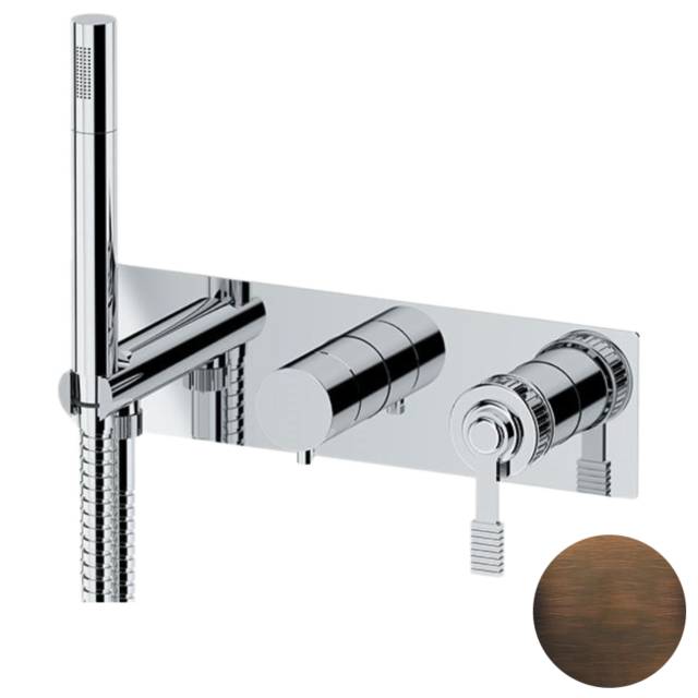 Смеситель для душа Remer Atelier AL97D3WBBR, бронза масляная