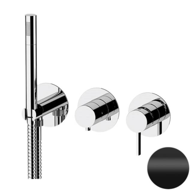 Смеситель для душа Remer Metrica MC97D2PNO, черный матовый