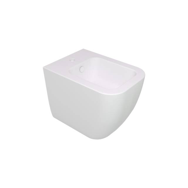 Биде приставное GSG Ceramic Design Brio BRBI01000, белый глянцевый