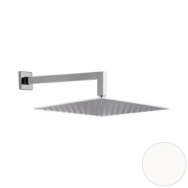 Верхний душ 30х30 см с кронштейном 30 см Mariani B3715Q0500, белый матовый