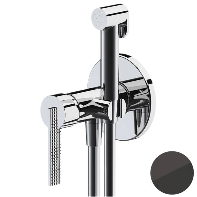 Гигиенический душ со смесителем Daniel Club ANC645BP4DCCF, черный хром
