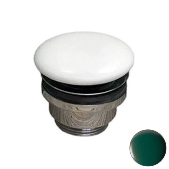 Донный клапан универсальный 1”1/4 с керамической крышкой GSG Ceramic Design PILTONUNIAR036, Smeraldo Matt