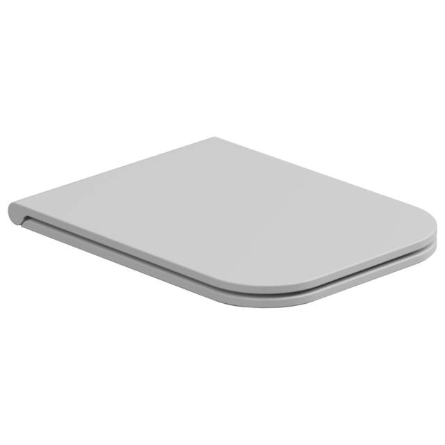 Крышка с сиденьем для подвесного унитаза с микролифтом GSG Ceramic Design Brio BRCOPRSLTICR000, белый глянцевый
