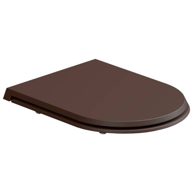 Крышка с сиденьем для подвесного унитаза с микролифтом GSG Ceramic Design Cruise CRCOPRSLTICR035, Cacao Matt