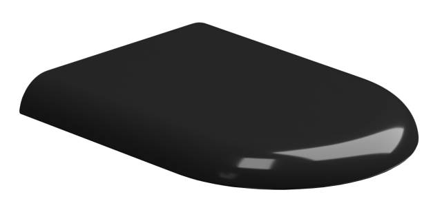 Крышка с сиденьем для подвесного унитаза с микролифтом GSG Ceramic Design Petra PECOPRTICR002, черный глянцевый