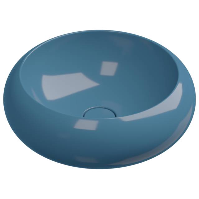 Раковина накладная 42 см GSG Ceramic Design Petra PELAV42040, Denim Glossy