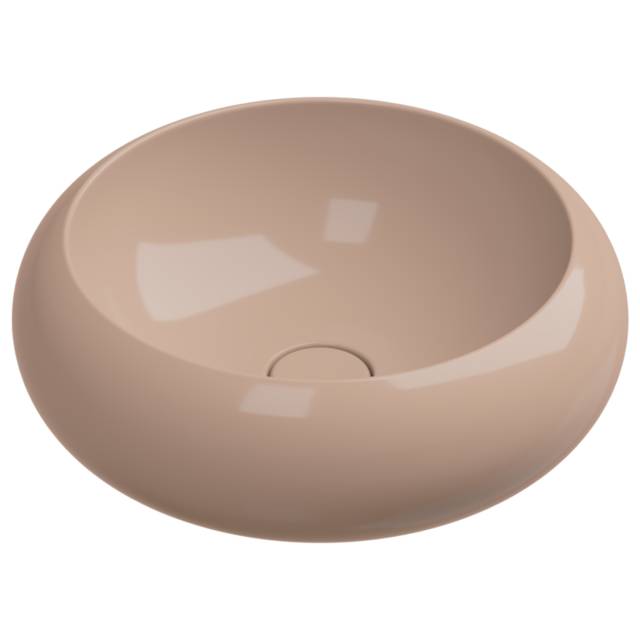 Раковина накладная 42 см GSG Ceramic Design Petra PELAV42039, Rosa Glossy