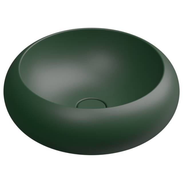 Раковина накладная 42 см GSG Ceramic Design Petra PELAV42036, Smeraldo Matt
