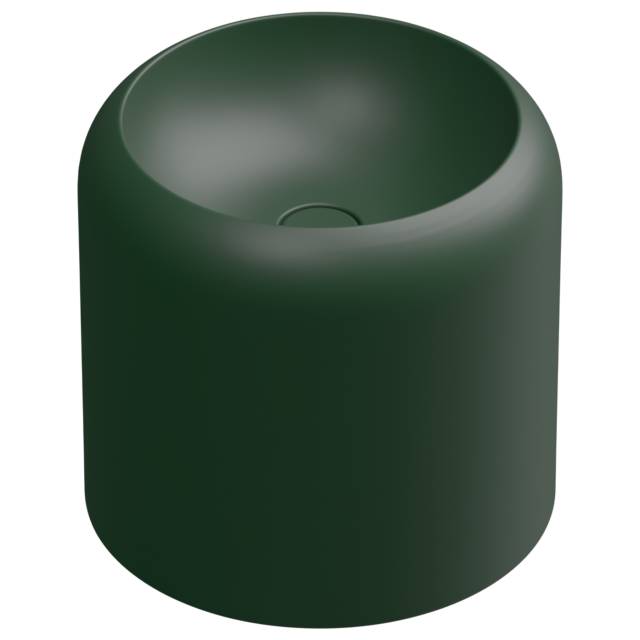 Раковина накладная 42 см GSG Ceramic Design Petra PELAVSECOLFS036, Smeraldo Matt