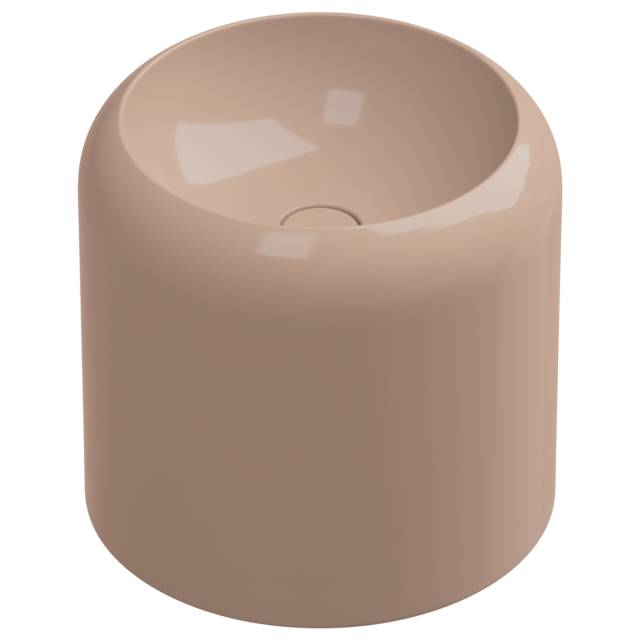 Раковина накладная 42 см GSG Ceramic Design Petra PELAVSECOLFS039, Rosa Glossy