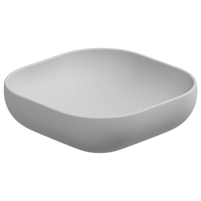 Раковина накладная 45 см GSG Ceramic Design Easy EALAVQU45001, белый матовый