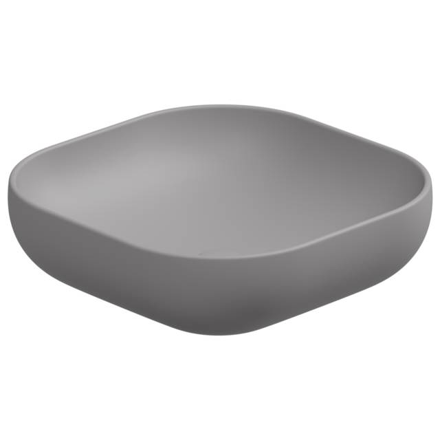 Раковина накладная 45 см GSG Ceramic Design Easy EALAVQU45038, Fumo Matt
