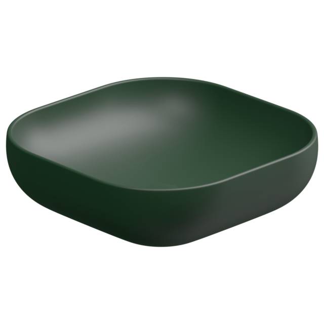 Раковина накладная 45 см GSG Ceramic Design Easy EALAVQU45036, Smeraldo Matt