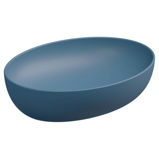 Раковина накладная 55x42 см GSG Ceramic Design Easy EALAVOV55027, Denim Matt