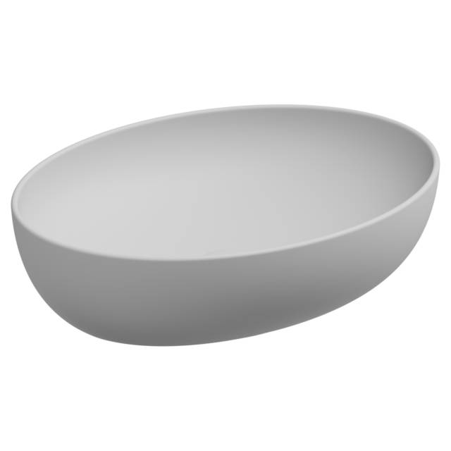 Раковина накладная 55x42 см GSG Ceramic Design Easy EALAVOV55001, белый матовый