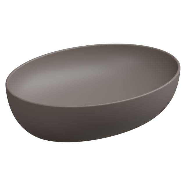 Раковина накладная 55x42 см GSG Ceramic Design Easy EALAVOV55029, Tortora Matt