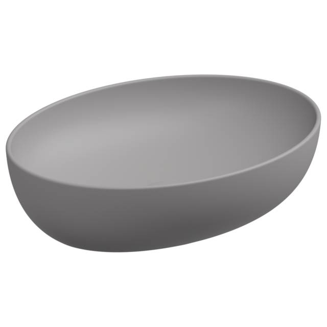 Раковина накладная 55x42 см GSG Ceramic Design Easy EALAVOV55038, Fumo Matt