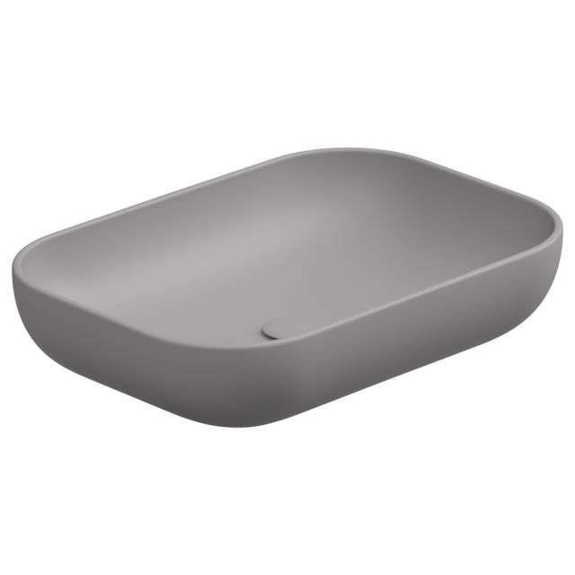 Раковина накладная 60x42 см GSG Ceramic Design Easy EALAVRE60038, Fumo Matt