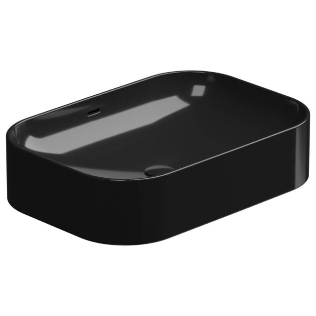 Раковина накладная 60x42 см GSG Ceramic Design Easy EALAVTP60002, черный глянцевый