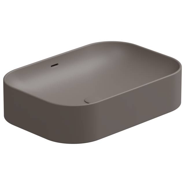 Раковина накладная 60x42 см GSG Ceramic Design Easy EALAVTP60029, Tortora Matt