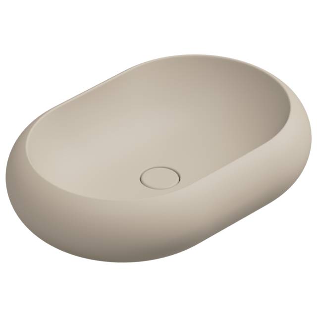 Раковина накладная 60x42 см GSG Ceramic Design Petra PELAV60034, Sabbia Matt