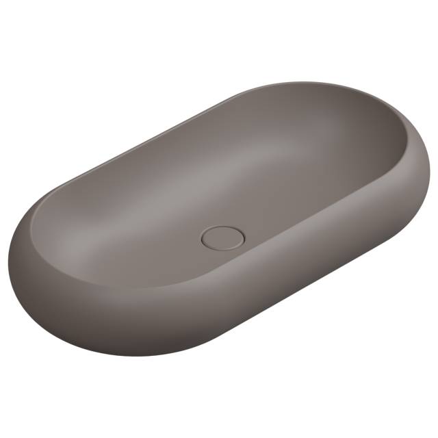 Раковина накладная 80x42 см GSG Ceramic Design Petra PELAV80029, Tortora Matt