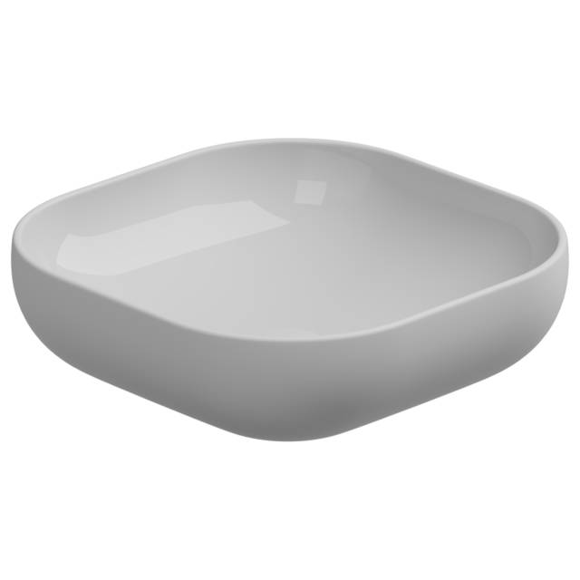 Раковина накладная биколор 45 см GSG Ceramic Design Easy EALAVQU45BI000/001, White/White Matt