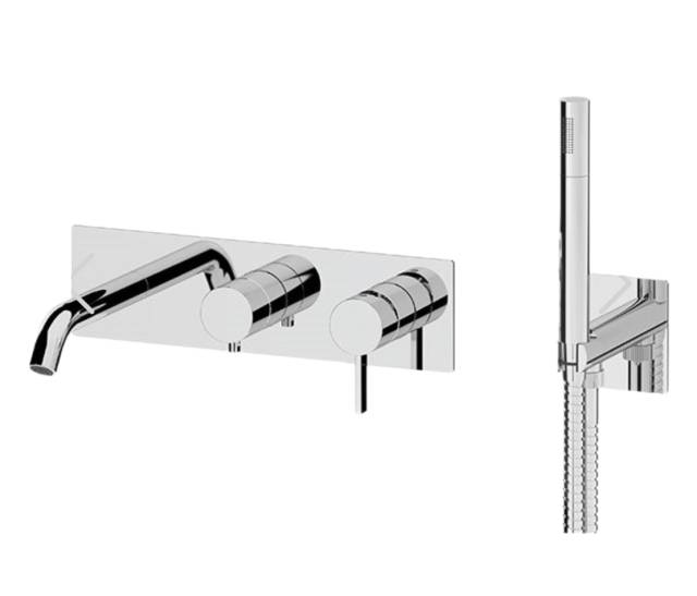 Смеситель для ванны Remer Metrica MC53D2WB