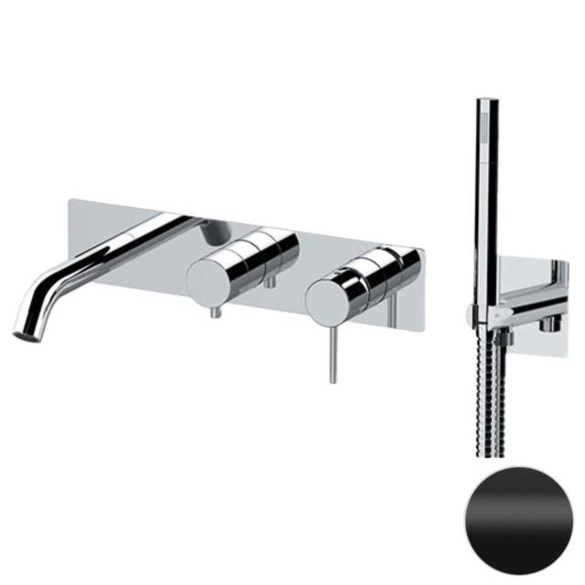 Смеситель для ванны Remer X Style X53D2WBNO, черный матовый