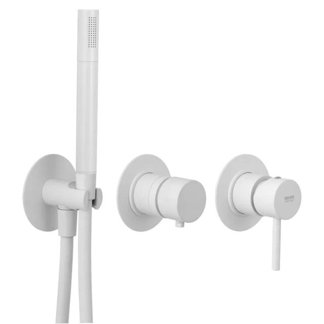 Смеситель для душа Remer X Style X97D2PWBBO, белый матовый